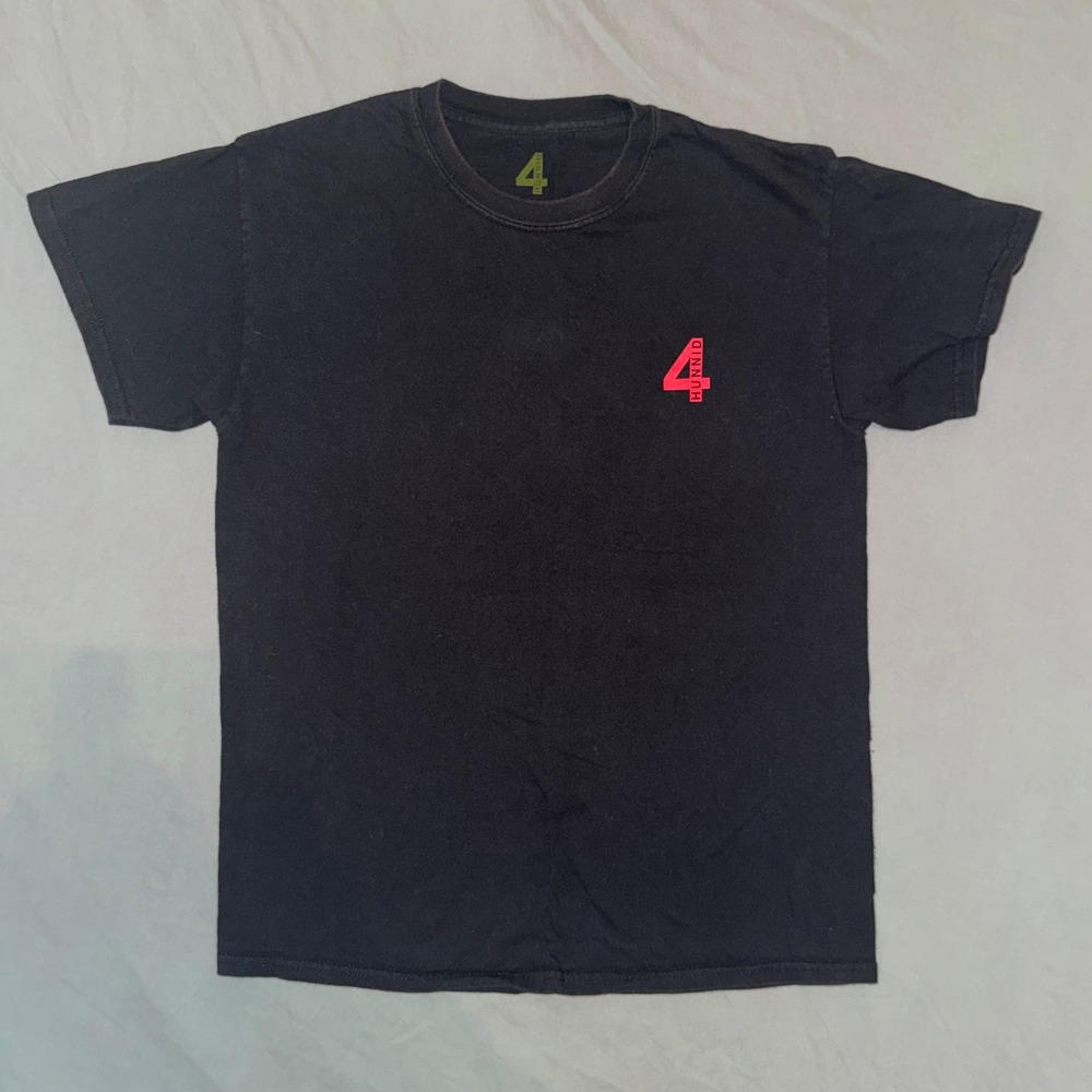 4Hunnid Mens Good Sex No Stress Graphic T-Shirt Black Medium Streetwear YG